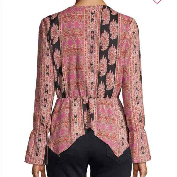 NWT BCBGMazAzria Women's Woven Top Blouse Size Medium - Picture 3 of 8